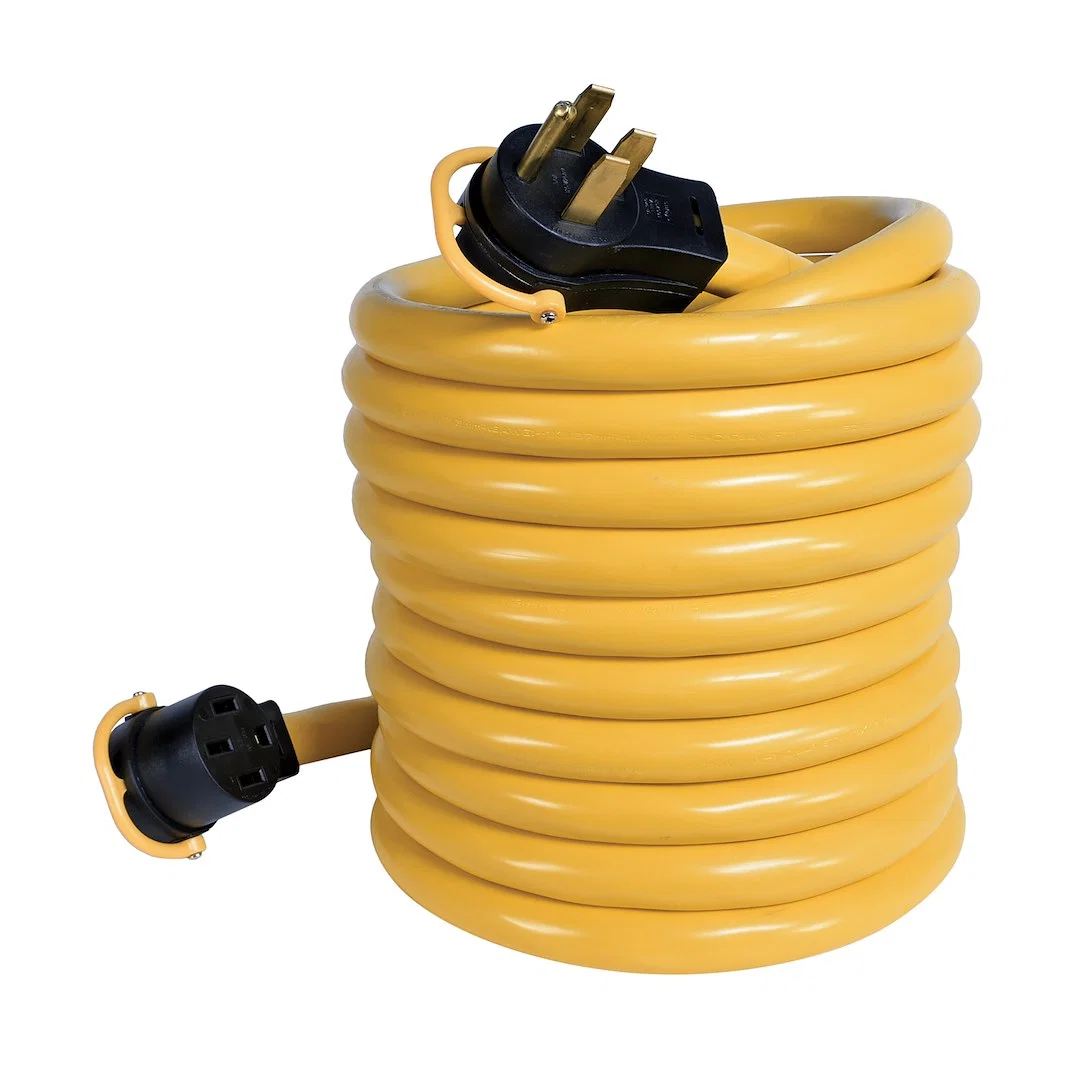 11535 – ARCON Power Cord, Power Supply Cord 3 Pin Male Plug And Female Socket Ends 50 Amp 30 Foot Length With Easy Gr...